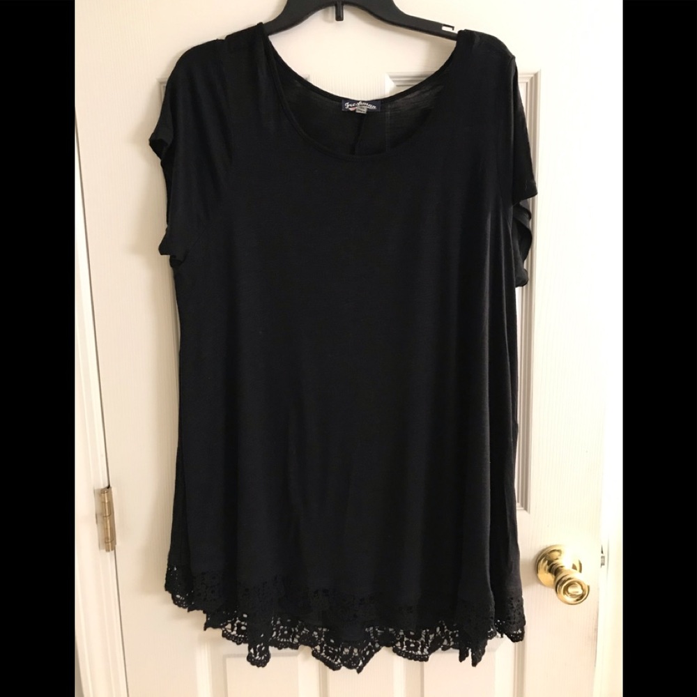 Lace bottom top